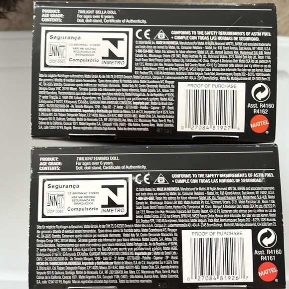 NIB Twilight Bella & Edward Pink Label Mattel 2009 Barbie Dolls - Picture 7 of 8